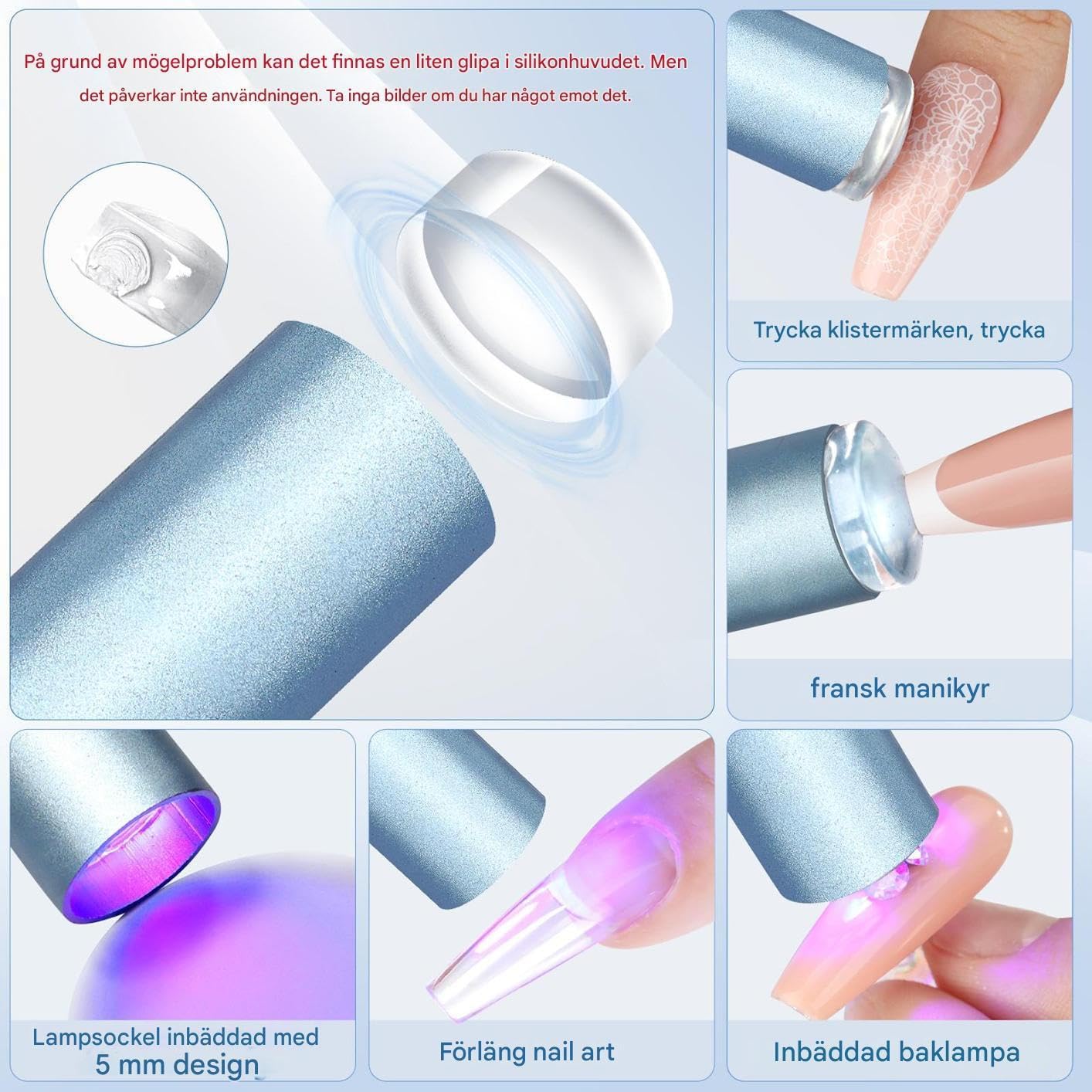 Cordless Gel Nail Lamp on Magnetic Stand