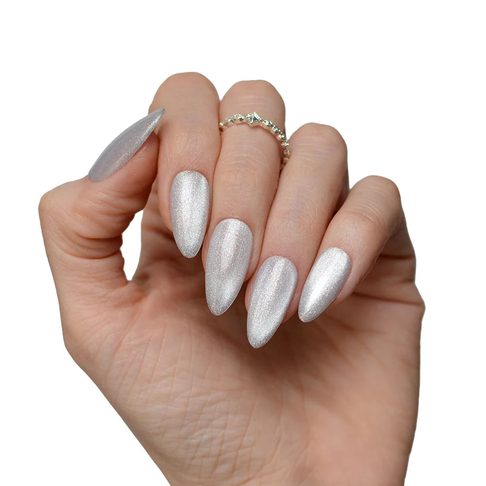 Pink Mask Moon Dust gel polish with multidimensional reflective effect