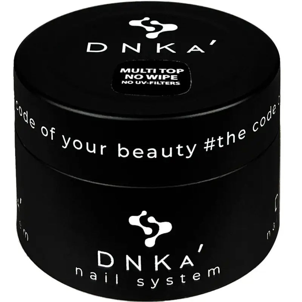 DNKa Multi Top No Wipe — closed bottle, clear glossy top coat
