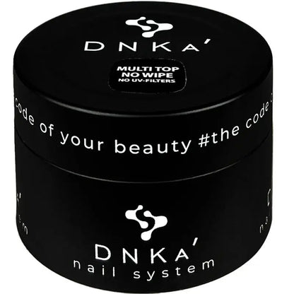 DNKa Multi Top No Wipe — closed bottle, clear glossy top coat