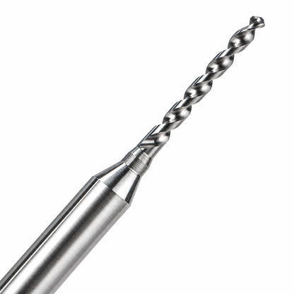 Tungsten steel nail piercing drill bit with 1 mm spiral tip for artificial nail art