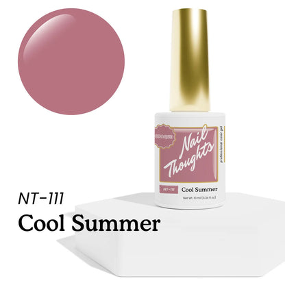 KOKOIST Nail Thoughts Cool Summer deep pink mauve gel nail color