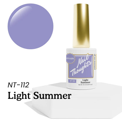 Nail Thoughts NT-112 Light Summer smoky lavender gel polish, 10ml bottle