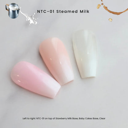 NTC-01 white cushion gel for French ombre nail designs