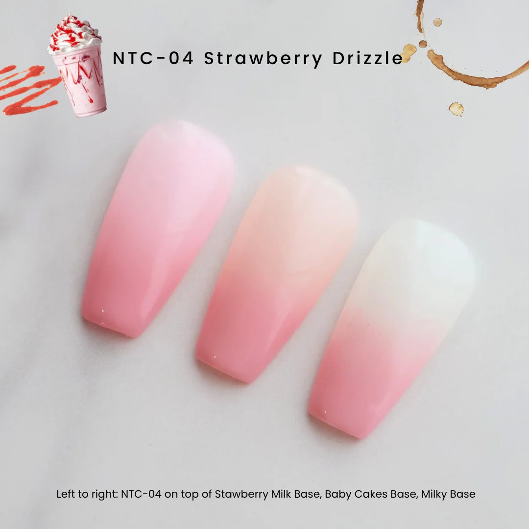 NTC-04 Strawberry Drizzle for baby boomer nail ombre effects