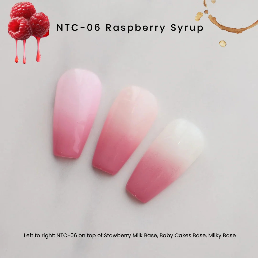 NTC-06 Raspberry Syrup for seamless nail ombre effects