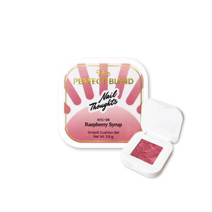 Nail Thoughts NTC-06 Raspberry Syrup ombre cushion gel sponge