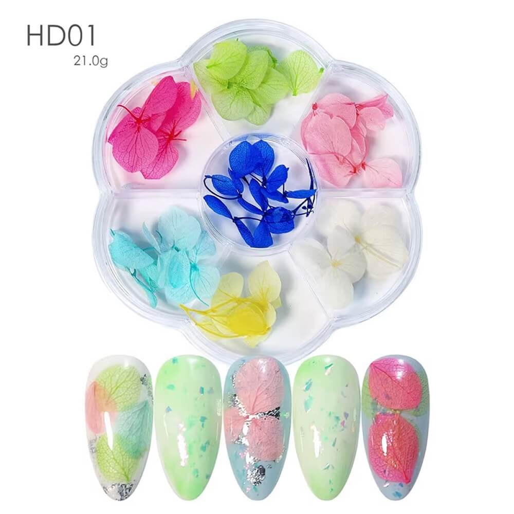 Real 3D Dried Flowers for Nails