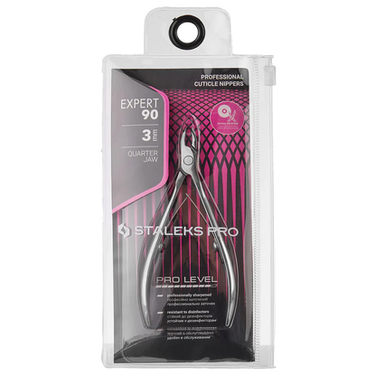 STALEKS Pro Expert 90 Professional Cuticle Nippers 3 mm Ne-90-3