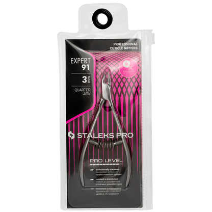 STALEKS Pro Expert 91 Professional Cuticle Nippers 3 mm Ne-91-3
