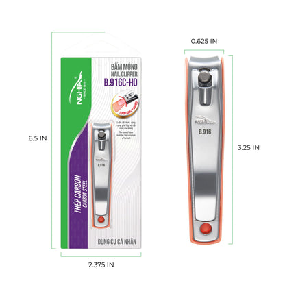 Nghia B-916W Large Nail Clipper with straight blade design for precise nail trimming