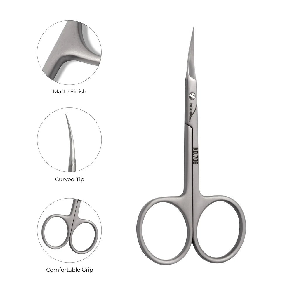 Nghia KD-706 Cuticle Scissors professional cuticle scissors for manicure and pedicure use