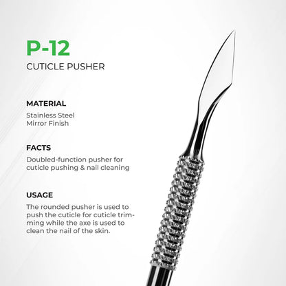 Nghia P-12 manicure tool for precise cuticle lifting and nail prep