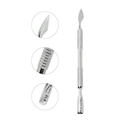 Nghia P-12 salon-quality cuticle pusher for professional nail treatment