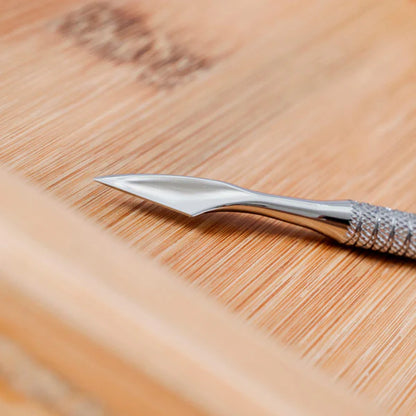Nghia P-14 double-ended stainless steel nail cuticle pusher