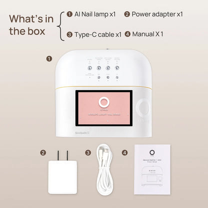 SUNX PRO AI nail lamp pink O NAIL professional smart nail curing lamp