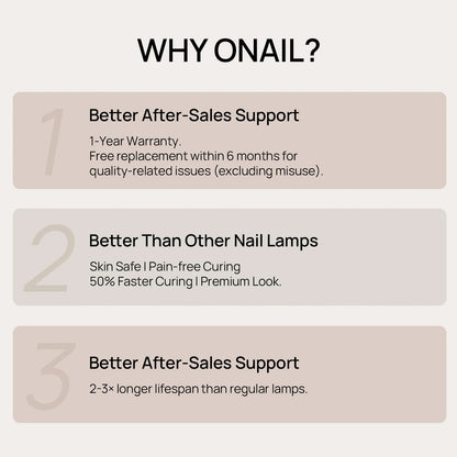 O NAIL Cordless AI Nail Lamp Purple
