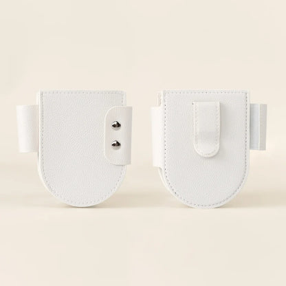 O Nail Drill Holder Case, white, soft inner lining detail