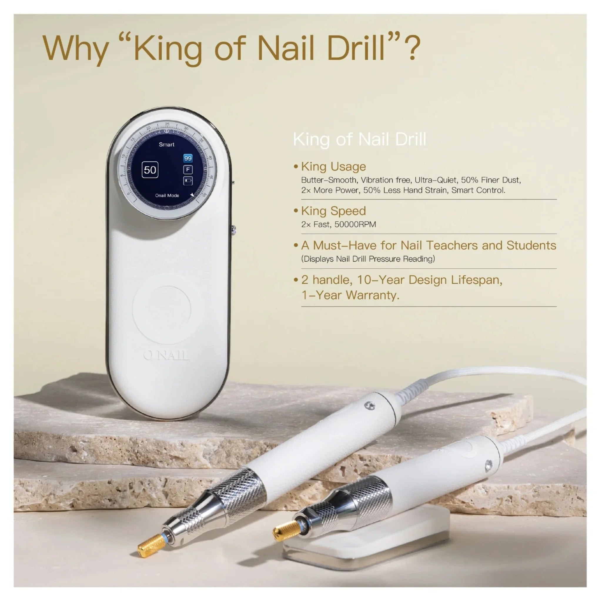 O NAIL Nail Drill Pro Max Purple