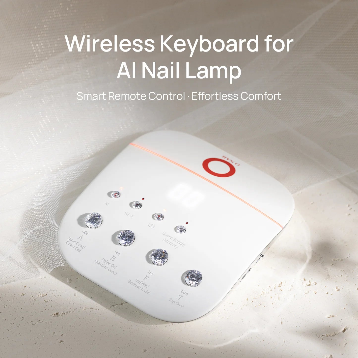 O NAIL - Wireless Keyboard for AI Nail Lamp