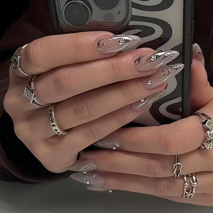 Silver Ball Nail Art Set 