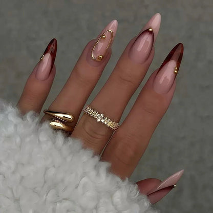 Gold Ball Nail Art