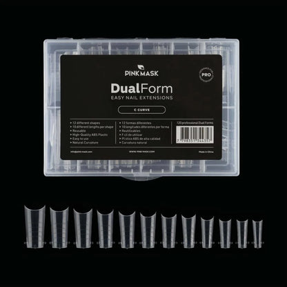Pink Mask C Curve Nail Extension Forms