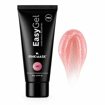 Pink Mask Easy Gel Rome UV LED polygel for professional nail construction