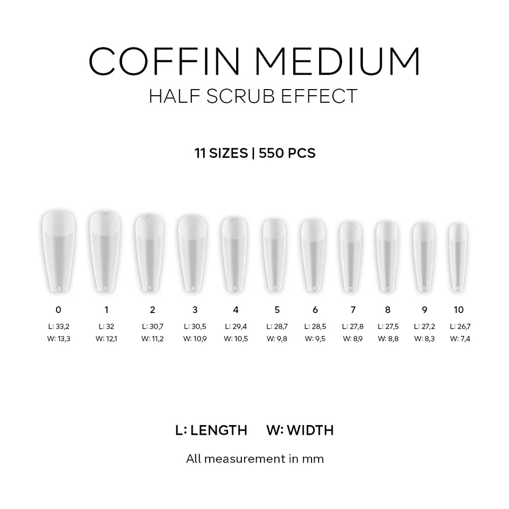 Pink Mask Coffin Medium Easy Tips