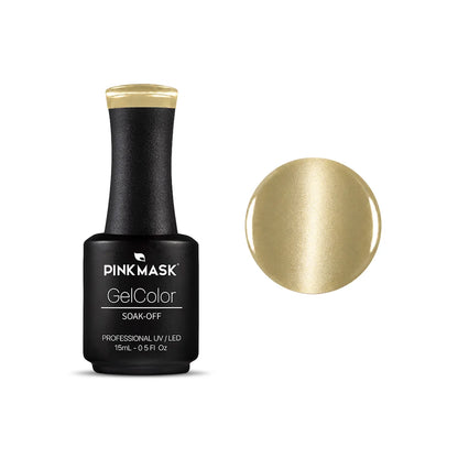 Pink Mask Gel Color Champagne Pearl pearl Cat Eye nail polish