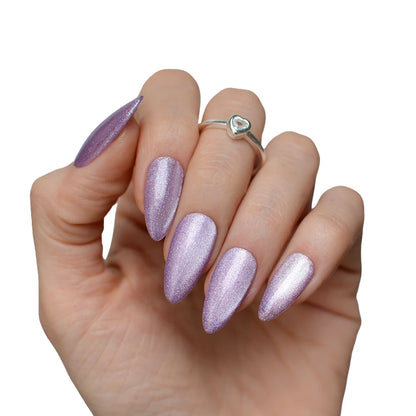 Pink Mask Lavender Halo Cat Eye, 15ml, classic Cat Eye line effect on nail