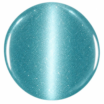Pink Mask Seafoam Gleam Cat Eye, 15ml, magnet being used during application