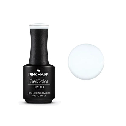 Pink Mask Gel Color Super Via Lactea milky white gel polish 15ml