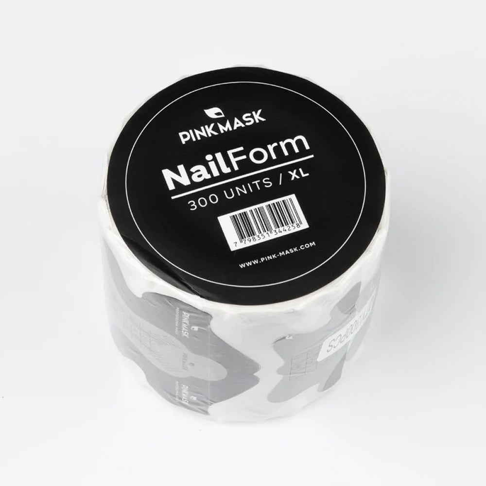 Pink Mask Professional Nail Forms XL