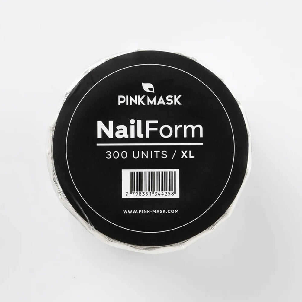 Pink Mask Nail Forms XL 300pcs