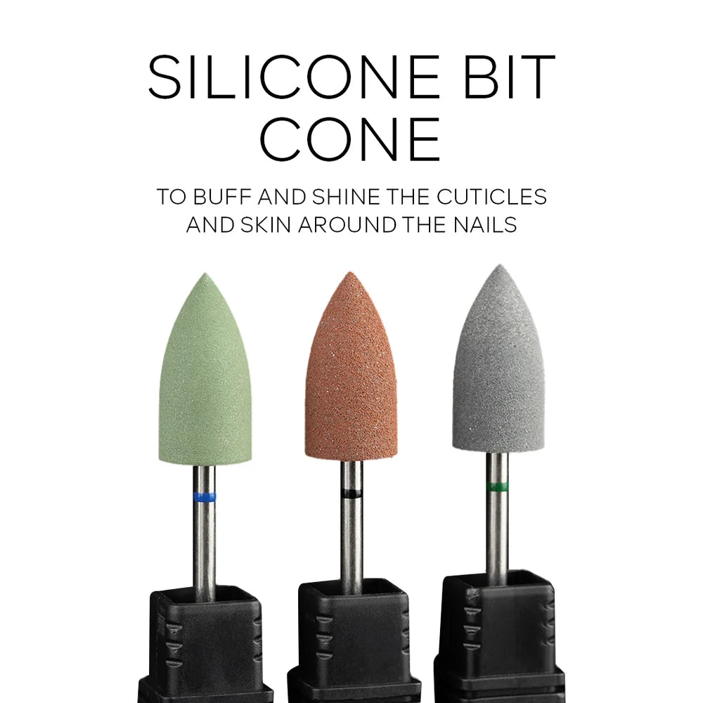 Pink Mask 240 grit silicone nail bit for sensitive skin