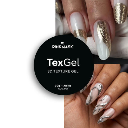 Elevate your nail artistry with Pink Mask – 3D Texture Gel