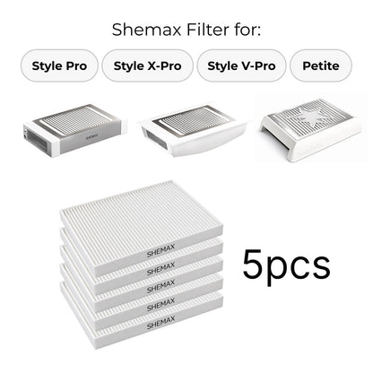 SHEMAX replacement filter for manicure dust extractor (5pcs)