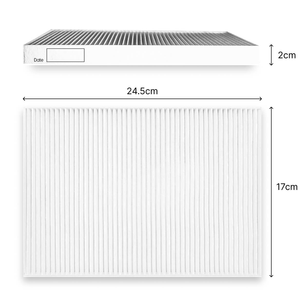 SHEMAX nail dust collector filter 24.5 x 17 x 2 cm