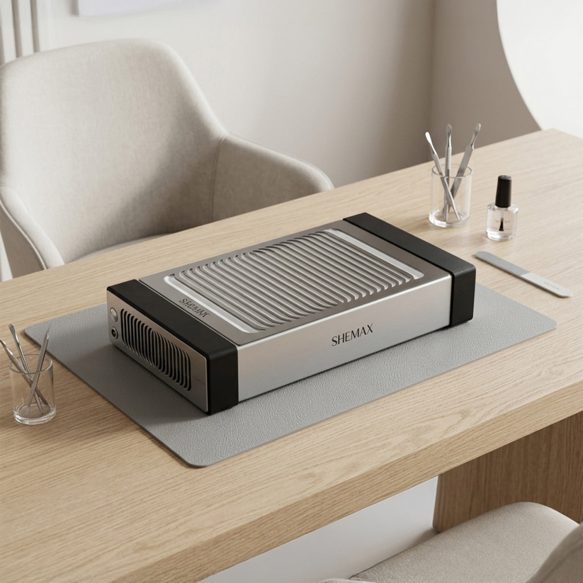 Shemax Style PRO Nail Dust Collector Black – Now in an Upgraded Design!