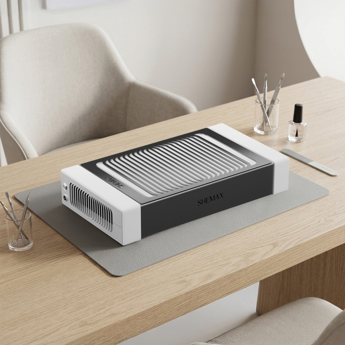 Shemax Style PRO Nail Dust Collector White – Now in an Upgraded Design!