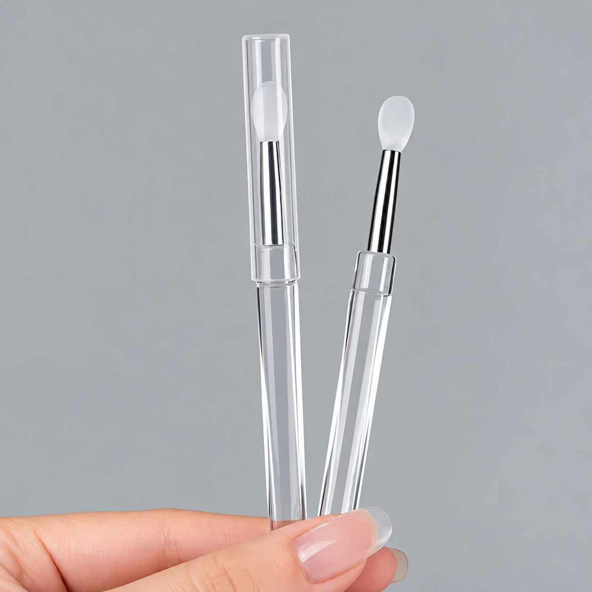 Silicone Chrome Nail Art Brush