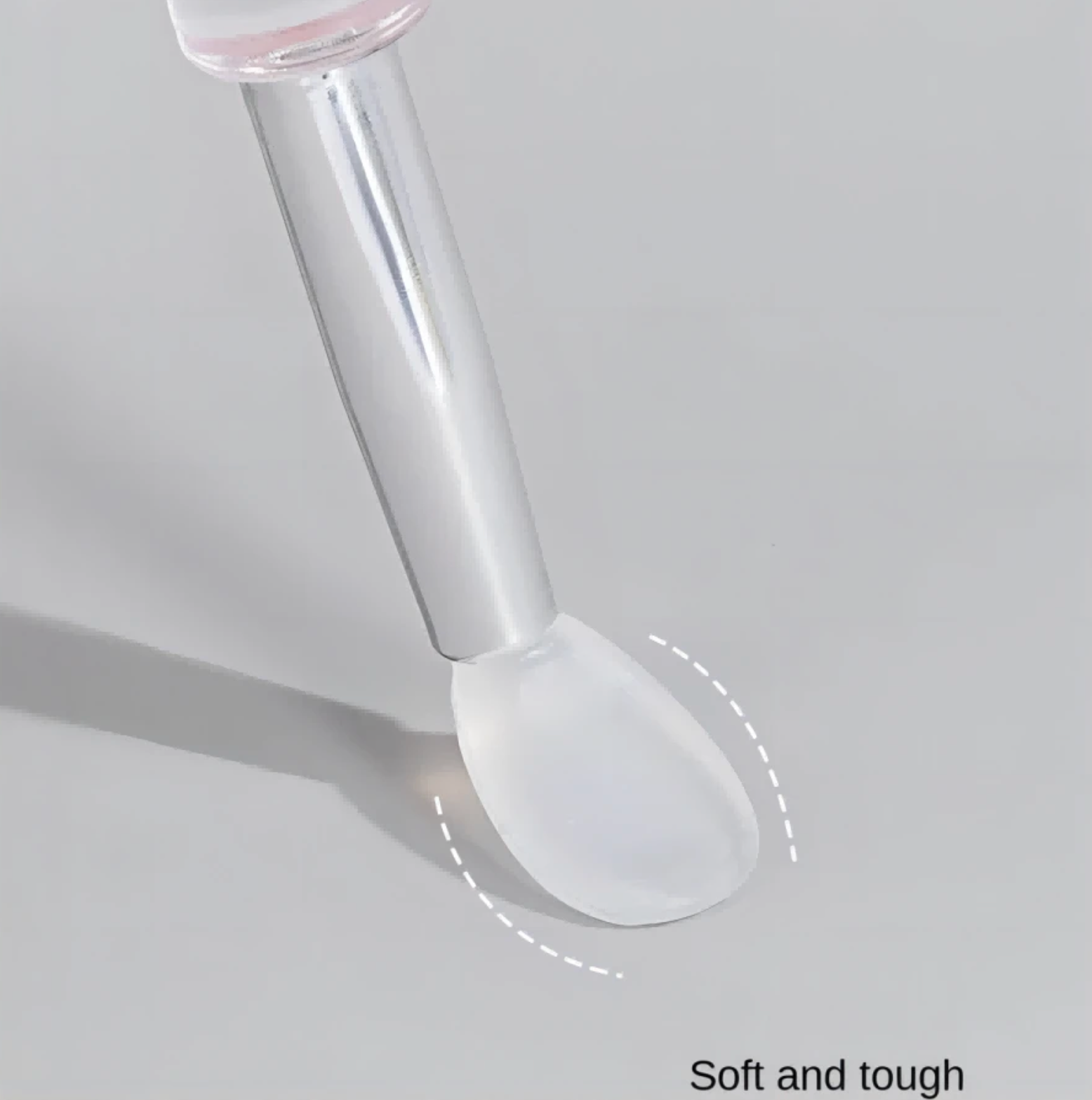 Silicone Nail Chrome Powder Applicator Brush