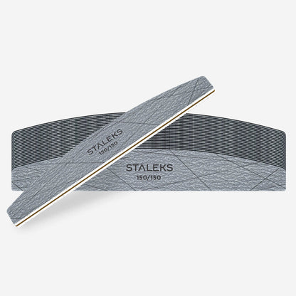 Staleks Smart 40 Crescent Nail File — full pack, 150/150 grit
