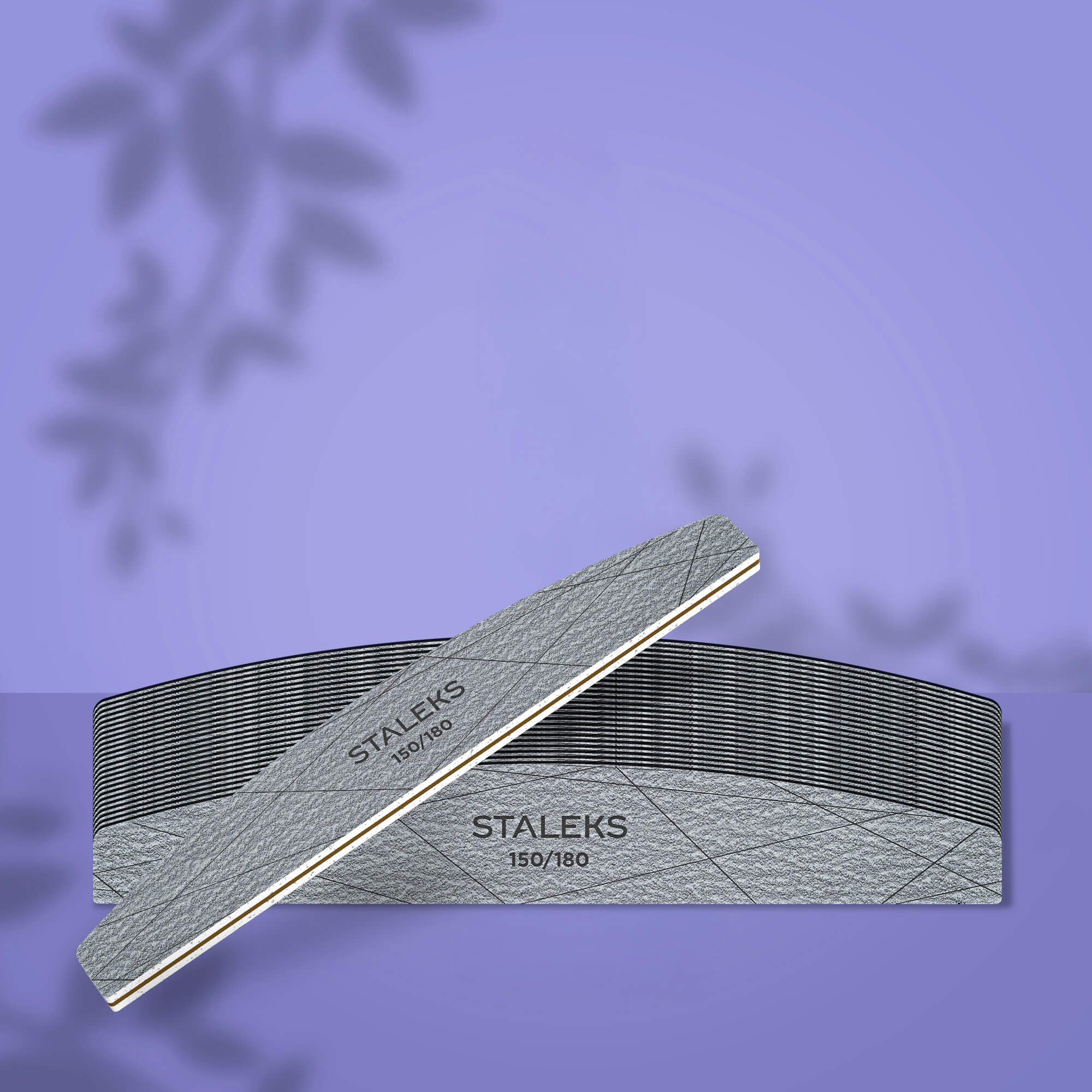 Staleks Smart 40 Crescent Nail File — in use prepping natural nail at 180 grit