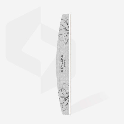Staleks Smart 40 Crescent Nail File — straight side detail