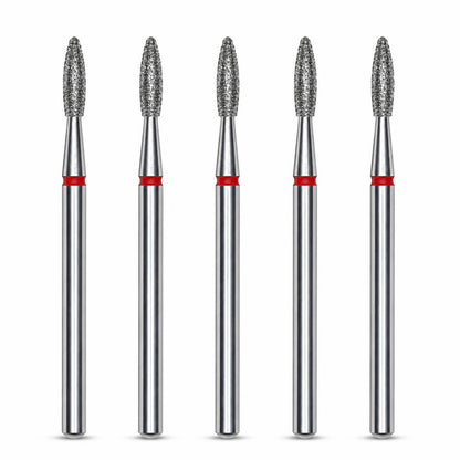 STALEKS Diamond Drill Bit Flame Red, 2.1mm, set of 5