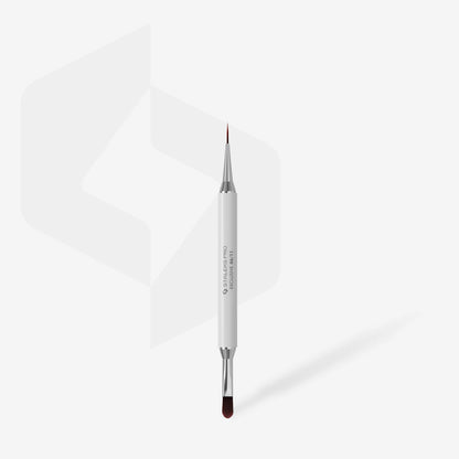 Staleks Exclusive 06/11 Double-Sided Gel Brush — 11mm oval gel brush close-up