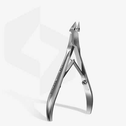 Staleks Expert 92 Professional Cuticle Nippers — in use during cuticle work