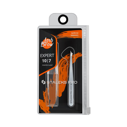 STALEKS - Eyebrow Tweezers Expert 10 Type 7 (Pointed Slant)